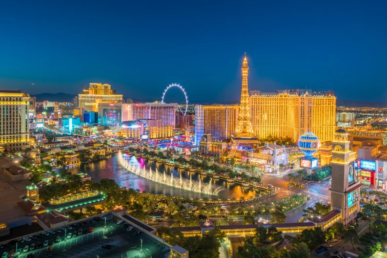 Las Vegas Strip-birdseye view