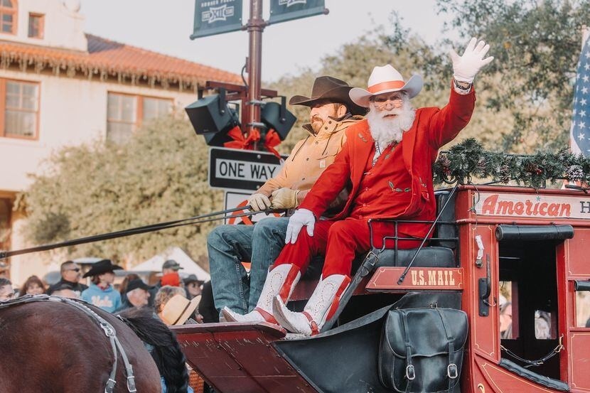 Cowboy Santa Claus in the Fort Worth Stockyards